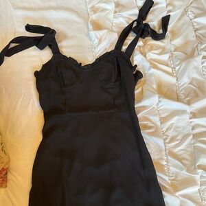 Black mini dress